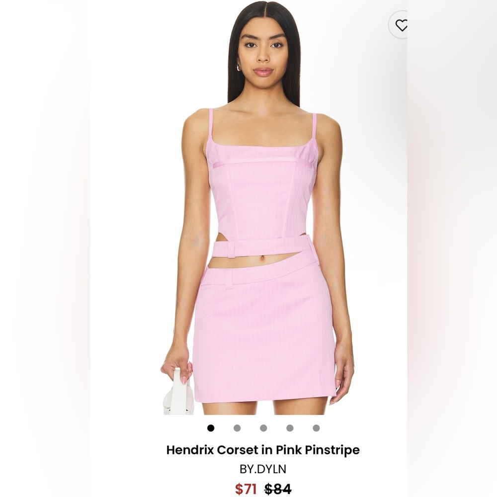 Elegant Pink 2 Piece with Corset Detail